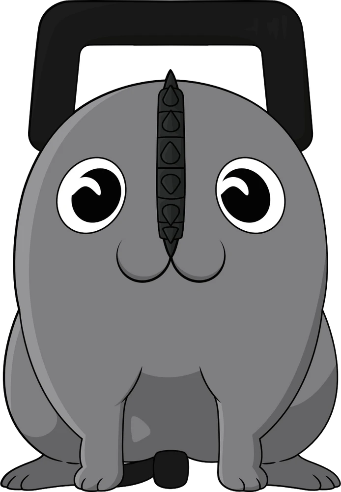 Pochita Black & White 1 Pochita Black & White