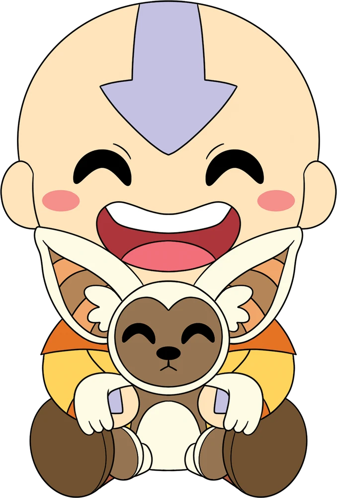 Aang And Momo Sit Plush (1ft) 1 Aang And Momo Sit Plush (1ft)