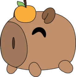 Capybara Yuzu Stickie (6in)