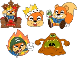 Conker’s Bad Fur Day Pin Set