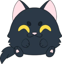 Halloween Cat Stickie (6in)