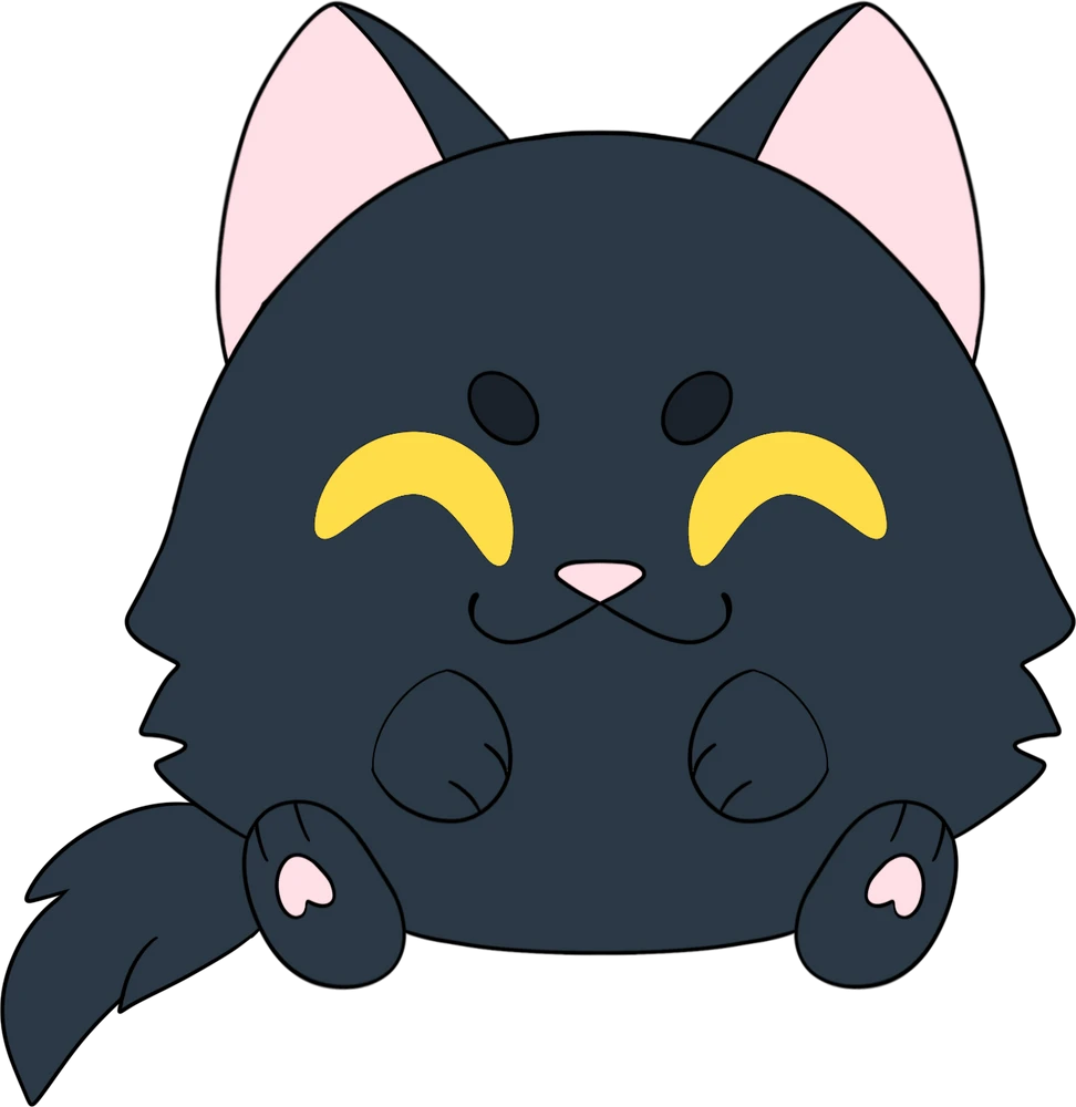 Halloween Cat Stickie (6in) 1 Halloween Cat Stickie (6in)