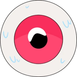 Halloween Eyeball Stickie (6in)