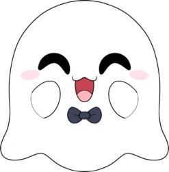 Halloween Ghost Stickie (6in)