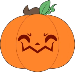Halloween Pumpkin Stickie (6in)