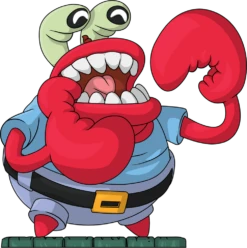 Choking Mr. Krabs