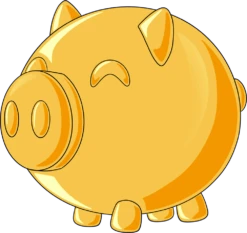 Piggy Bank Plush (9in)