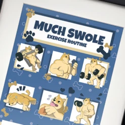 Much Swole Print -Hot Sale Youtooz Store swoledoge print photo nologo square nh 06 ghlr